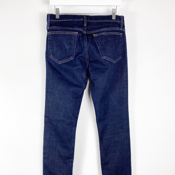 FRAME Dark Denim L'Homme Slim Straight Leg Jeans Men Size 30. - Picture 3 of 10